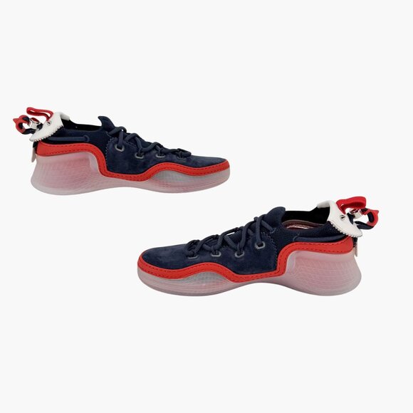 Christian Louboutin Arpoador Drawstring Sneakers Blue Suede Size 39 US 9 Women's - Picture 12 of 16